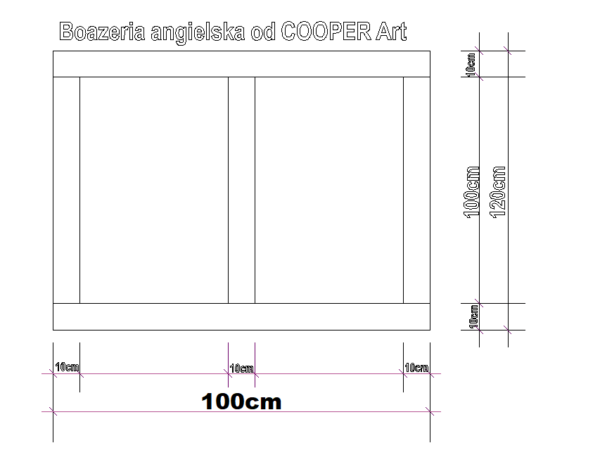 Panele angielskie,listwy, boazeria angielska 120cm x 100cm